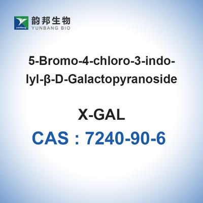 CAS 7240-90-6 Лабораторный реагент X-GAL гликозида 5-бромо-4-хлоро-3-индолил-бета-D-галактозида